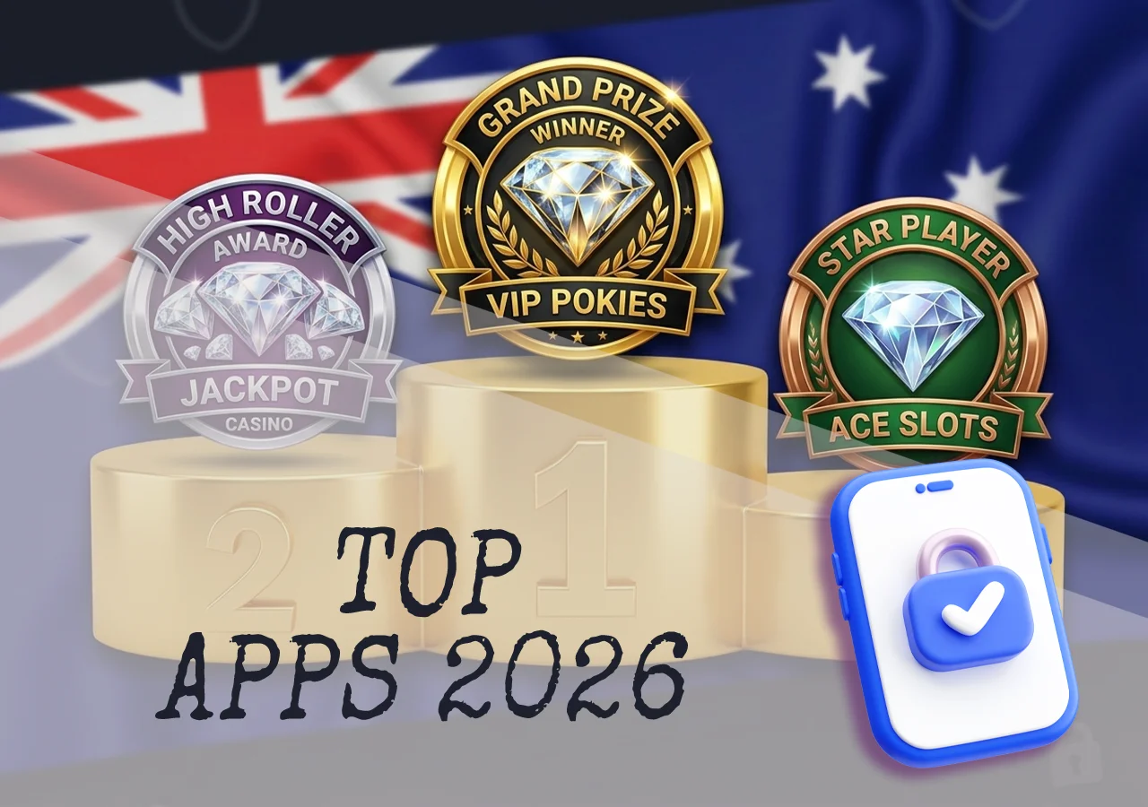 Top leaderboard ranking of the best Australian mobile casino apps in 2026.